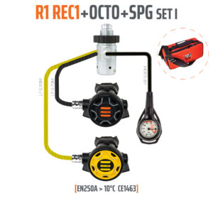REGULATOR R1 REC1 SET I WITH OCTO AND SPG - EN250A > 10°C